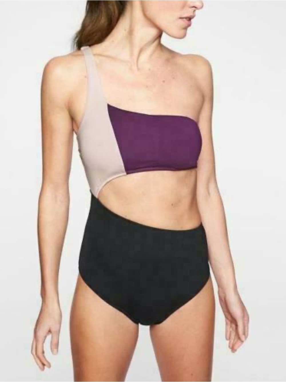 Athleta Mod Bliock Cutout Swim Suit One Piece XXS